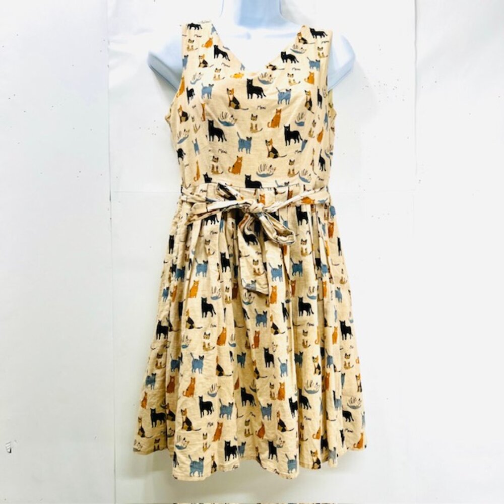 (2) Summer Dress Sm Mustard Seed Ruffle Detail Tiered Dress & Wardrobe Meow #3) - Picture 3 of 11